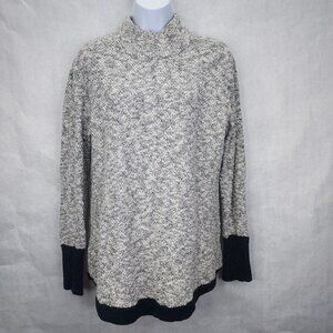 LL BEAN Signature Pullover Women's M Ragg Sweater Jumper Linen Cotton Crew Neck